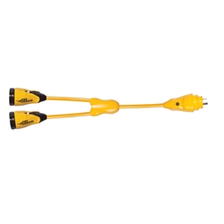 Marinco EEL Y-Adapter 30A Male - 30A Females | Blackburn Marine Dock & Shore Power